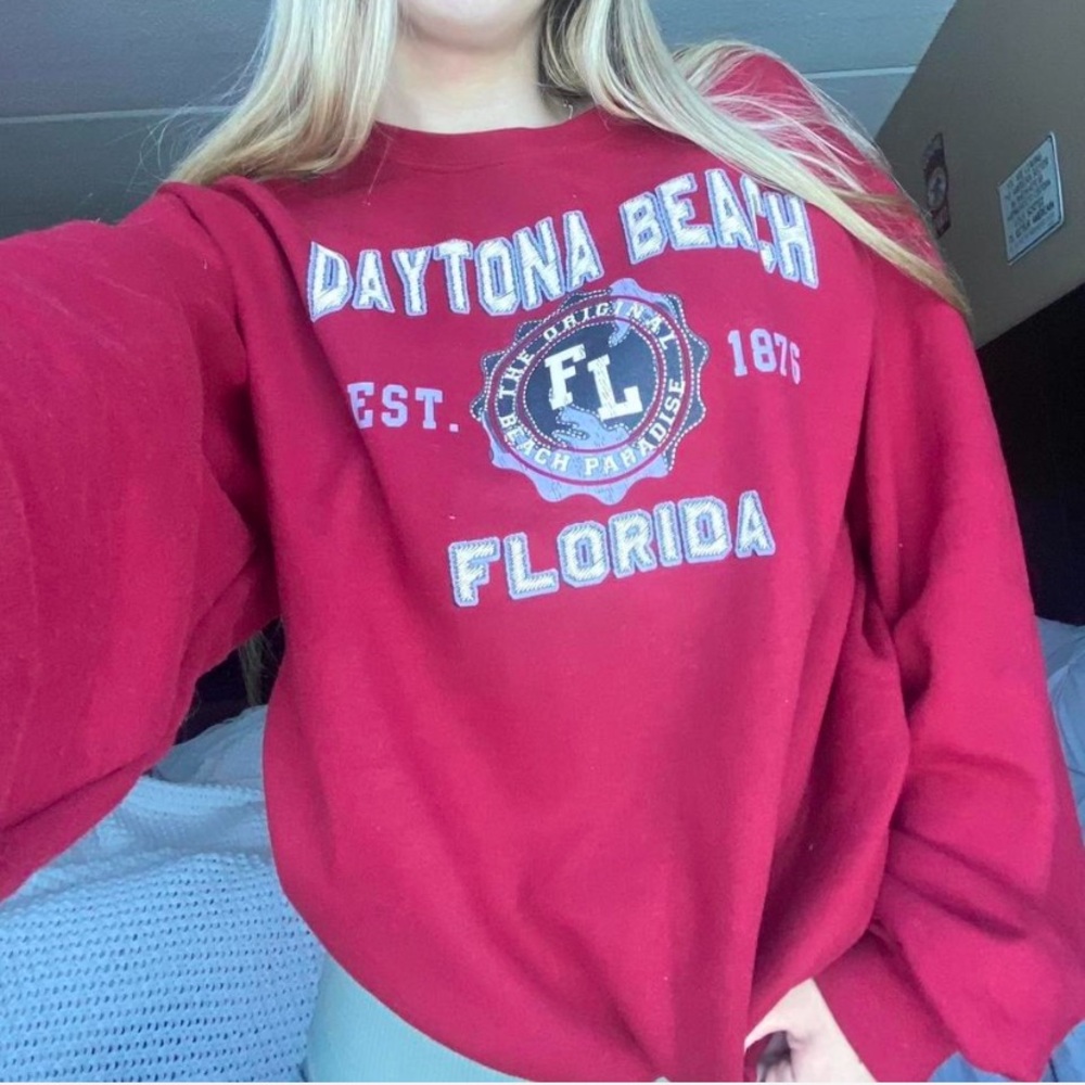 custom daytona beach florida pullover
size medium
brand: jerzees